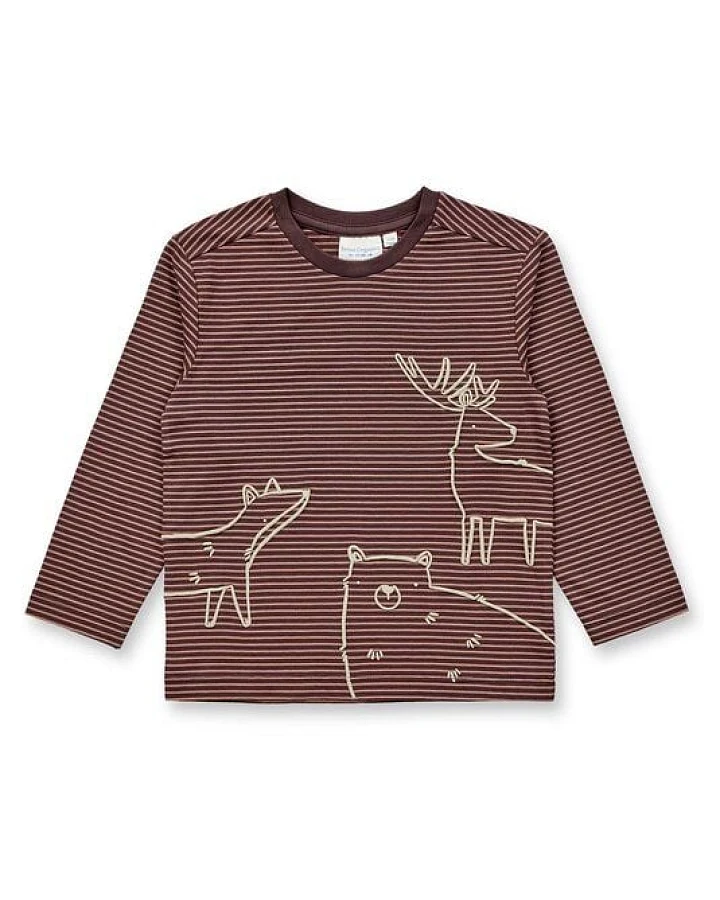 Sense Organics & friends in cooperation with GARY MASH Kinder Langarmshirt mit Motiv aus Biobaumwolle