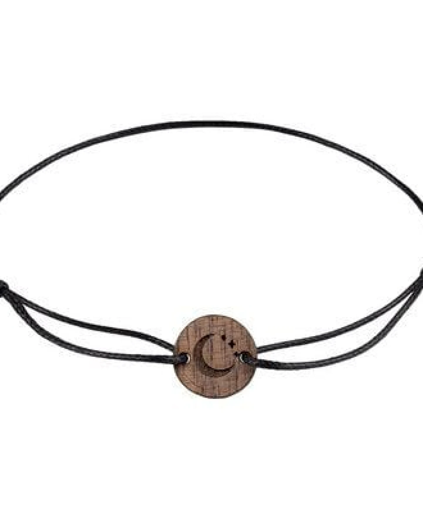BeWooden Holzarmband Moon – handgefertigter, nachhaltiger Schmuck mit Mondmotiv – Ansicht 2