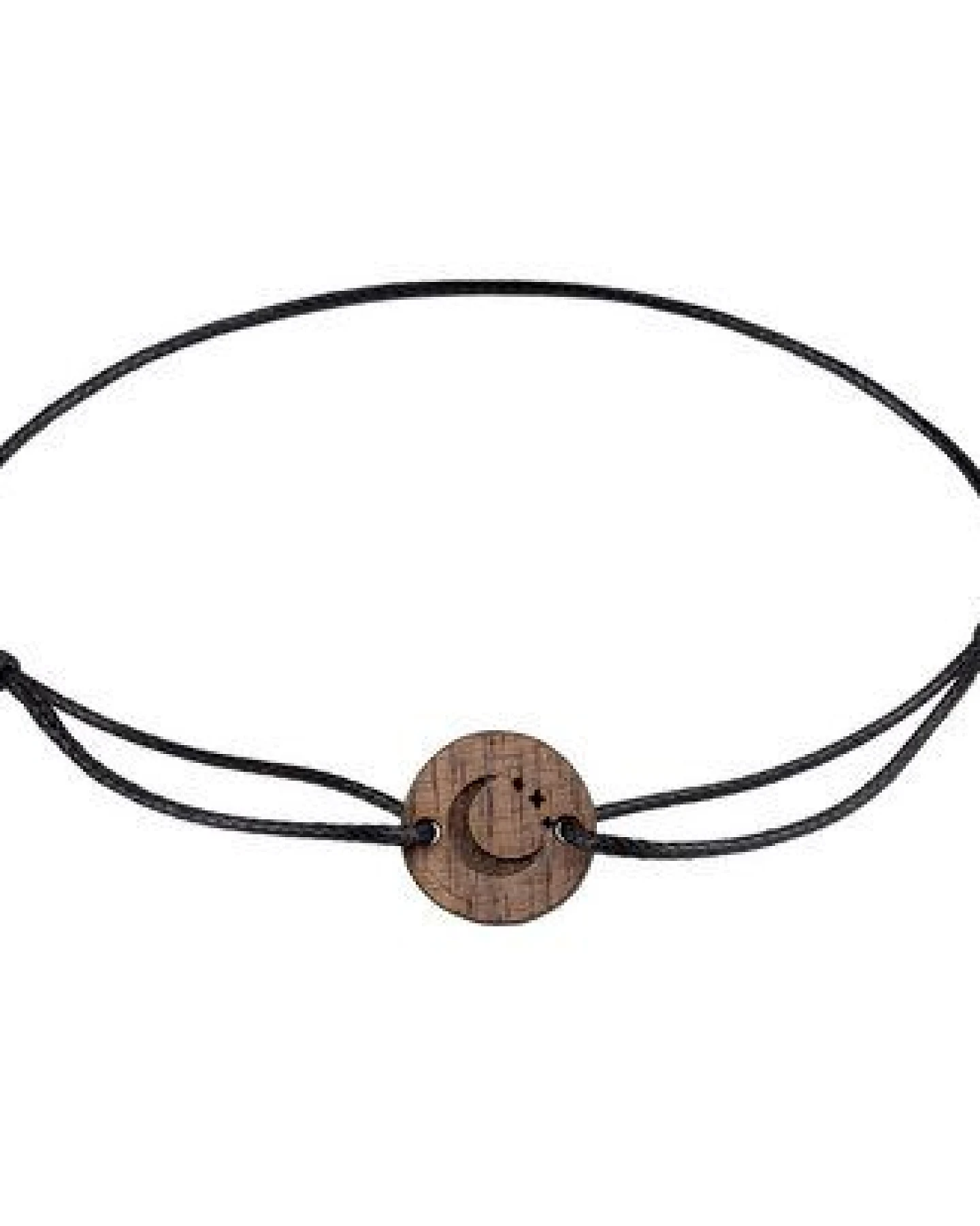BeWooden Holzarmband Moon – handgefertigter, nachhaltiger Schmuck mit Mondmotiv – Ansicht 2