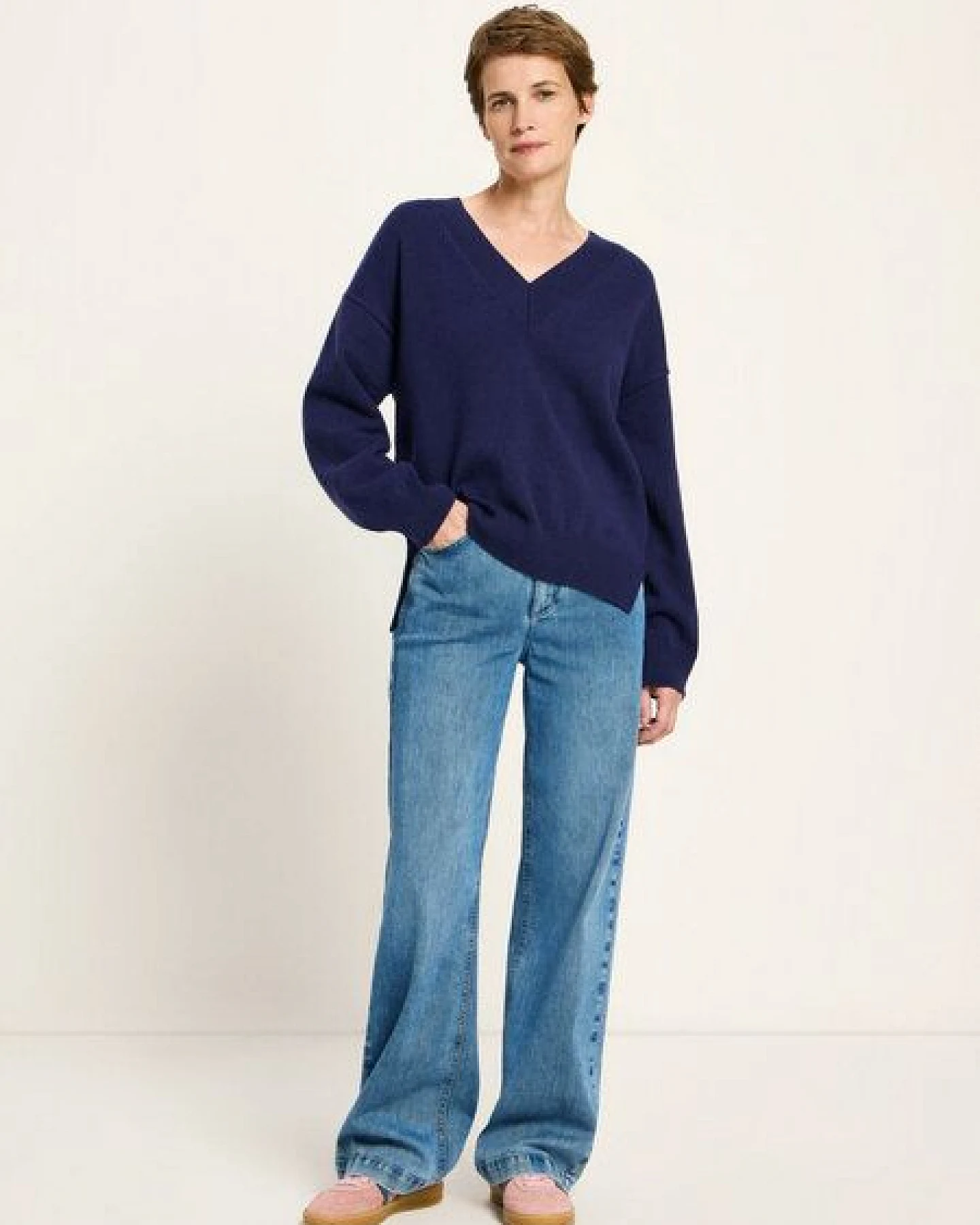 LANIUS Pullover mit V-Ausschnitt – Ansicht 2