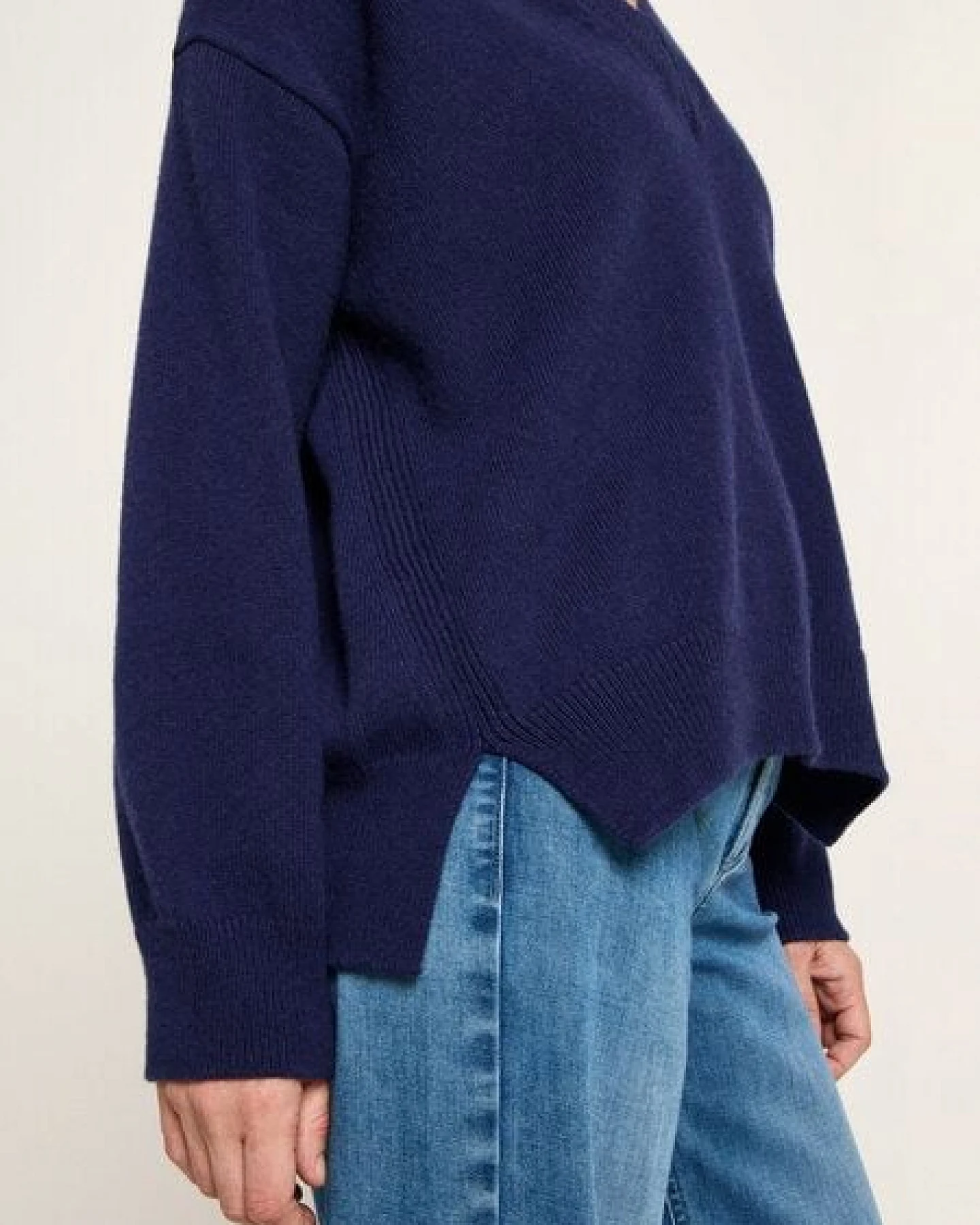 LANIUS Pullover mit V-Ausschnitt – Ansicht 4