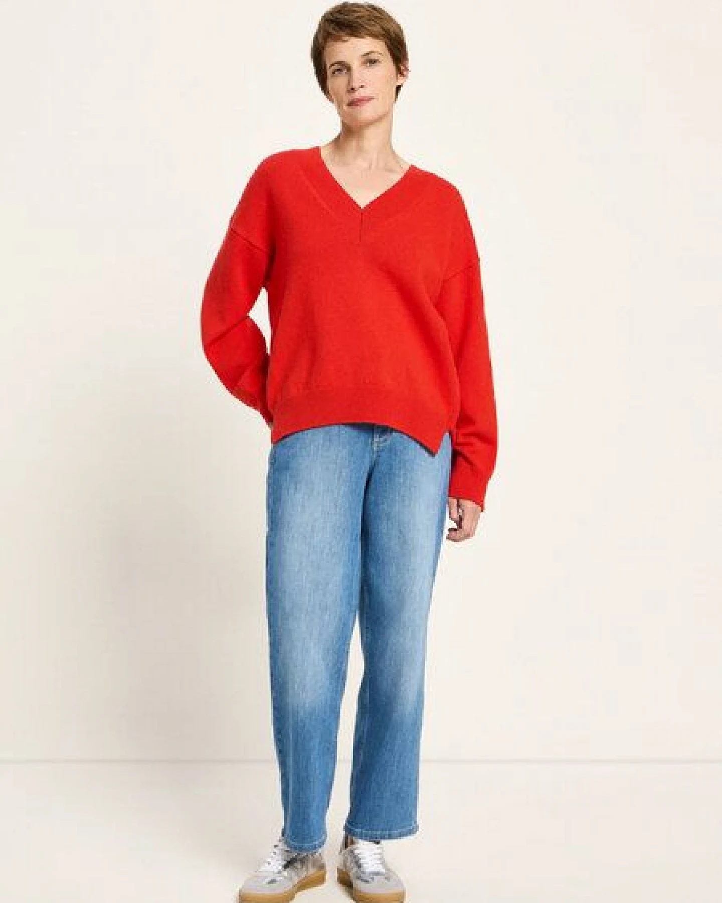 LANIUS Pullover mit V-Ausschnitt – Ansicht 2