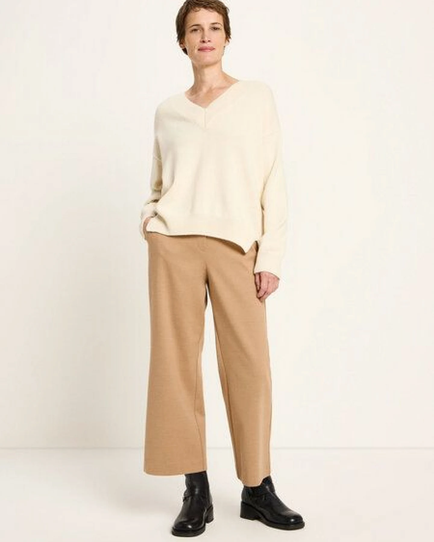 LANIUS Pullover mit V-Ausschnitt – Ansicht 3