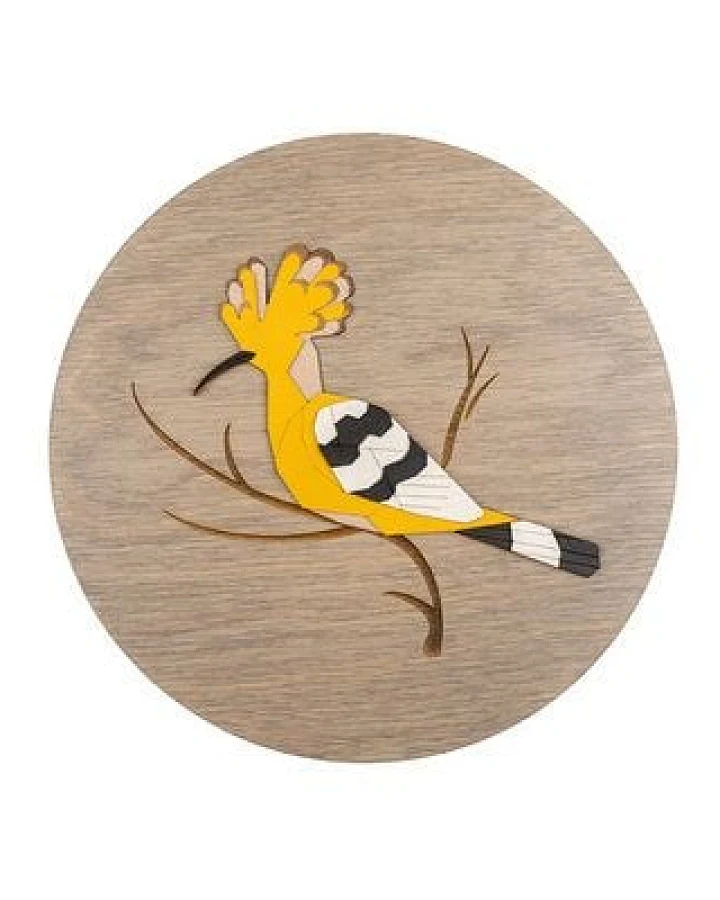 BeWooden Holzbild Wanddekoration – Wiedehopf