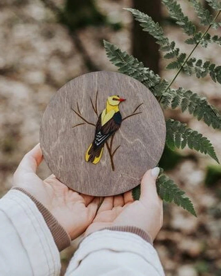 BeWooden Holzbild Wanddekoration – Oriole