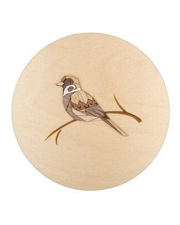 BeWooden Holzbild Wanddekoration – Spatz