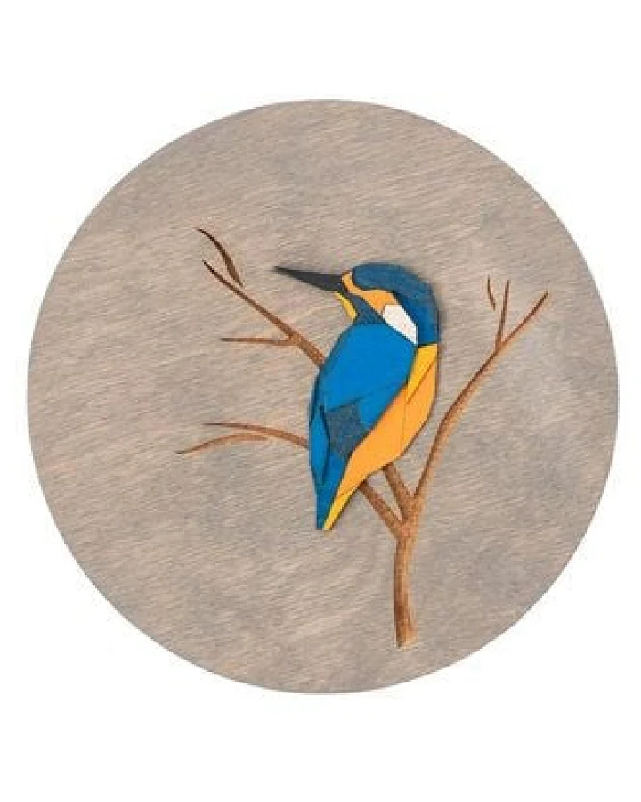 BeWooden Holzbild Wanddekoration – Eisvogel