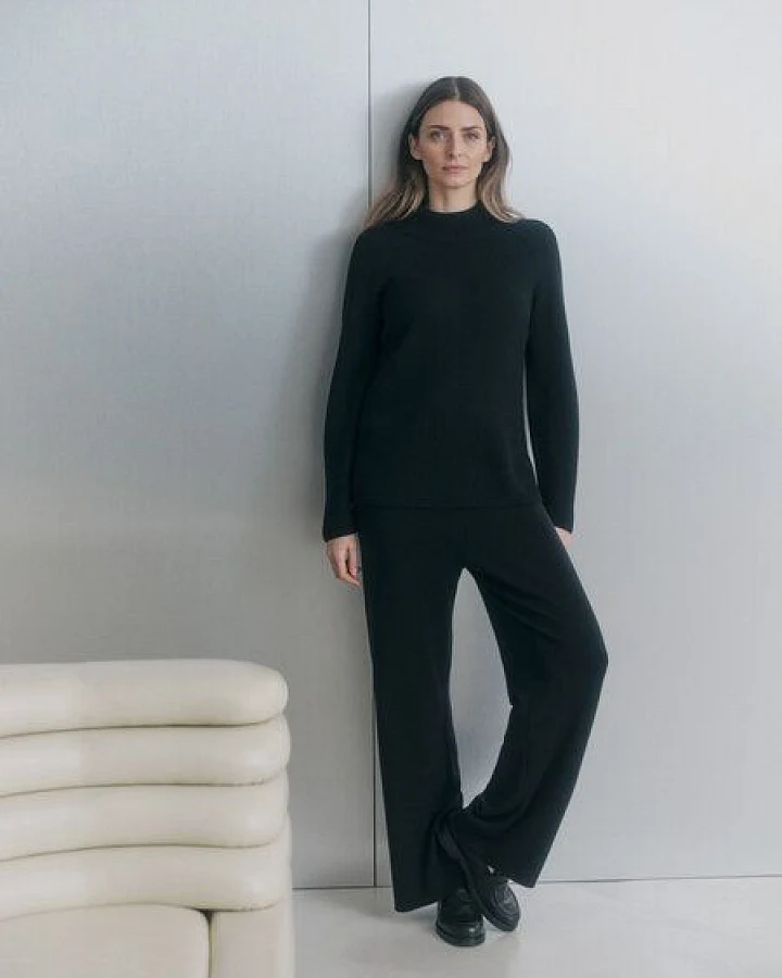 LANIUS Strickhose aus Bio-Schurwolle