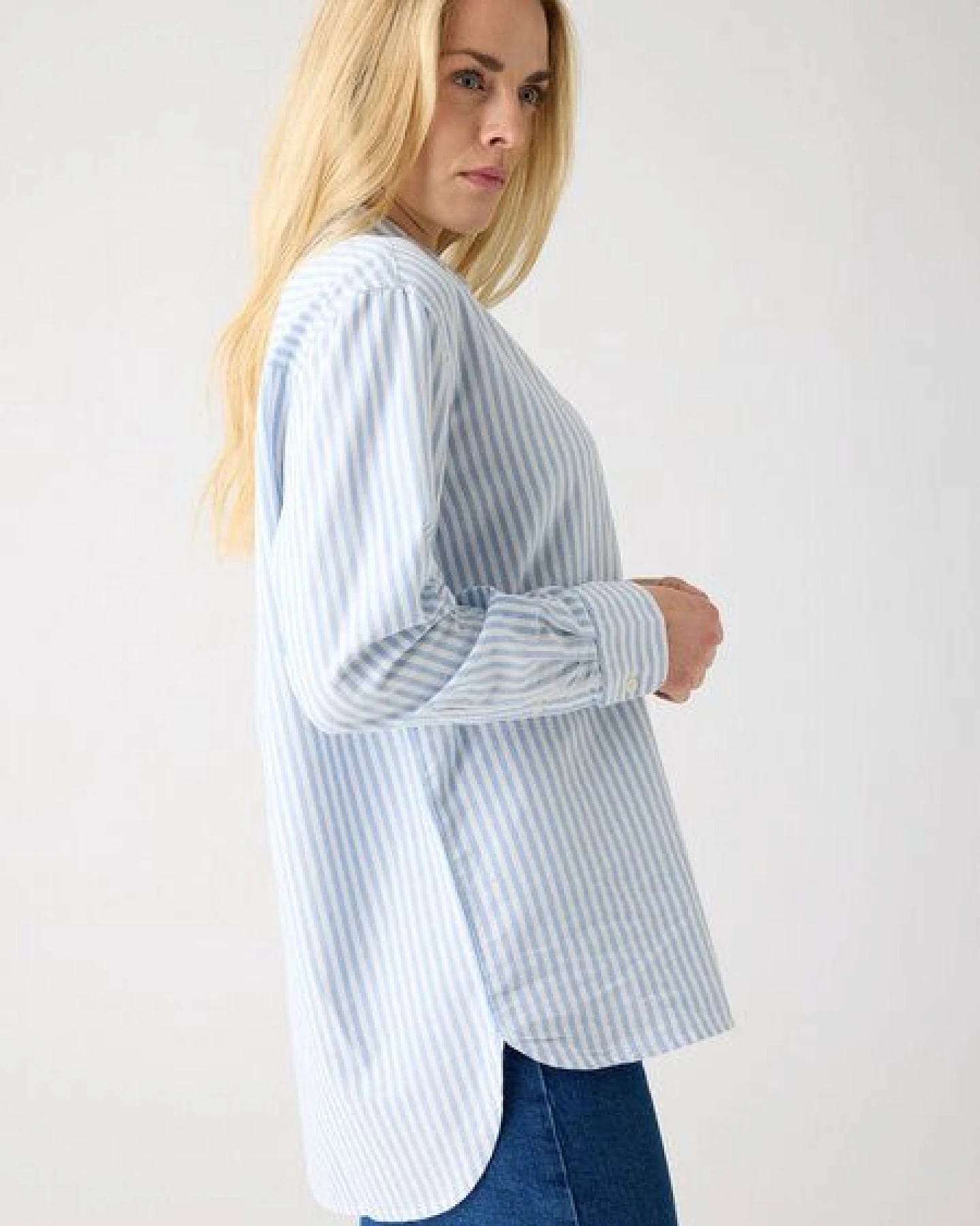 KnowledgeCotton Apparel Damen Bluse - Oxford Shirt - aus Baumwolle – Ansicht 2