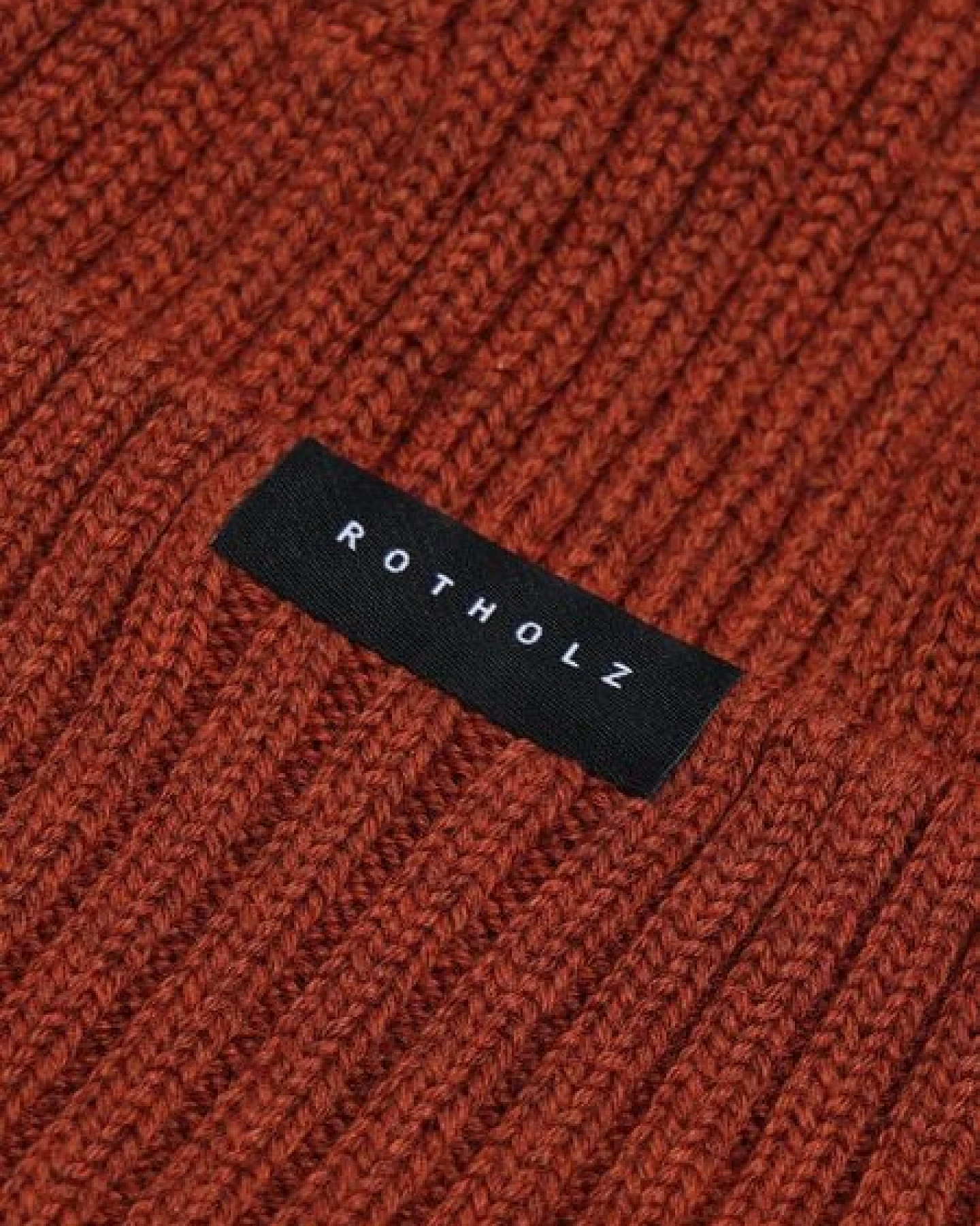 Rotholz Mütze - Classic Ribbed Beanie - aus Wolle – Ansicht 3