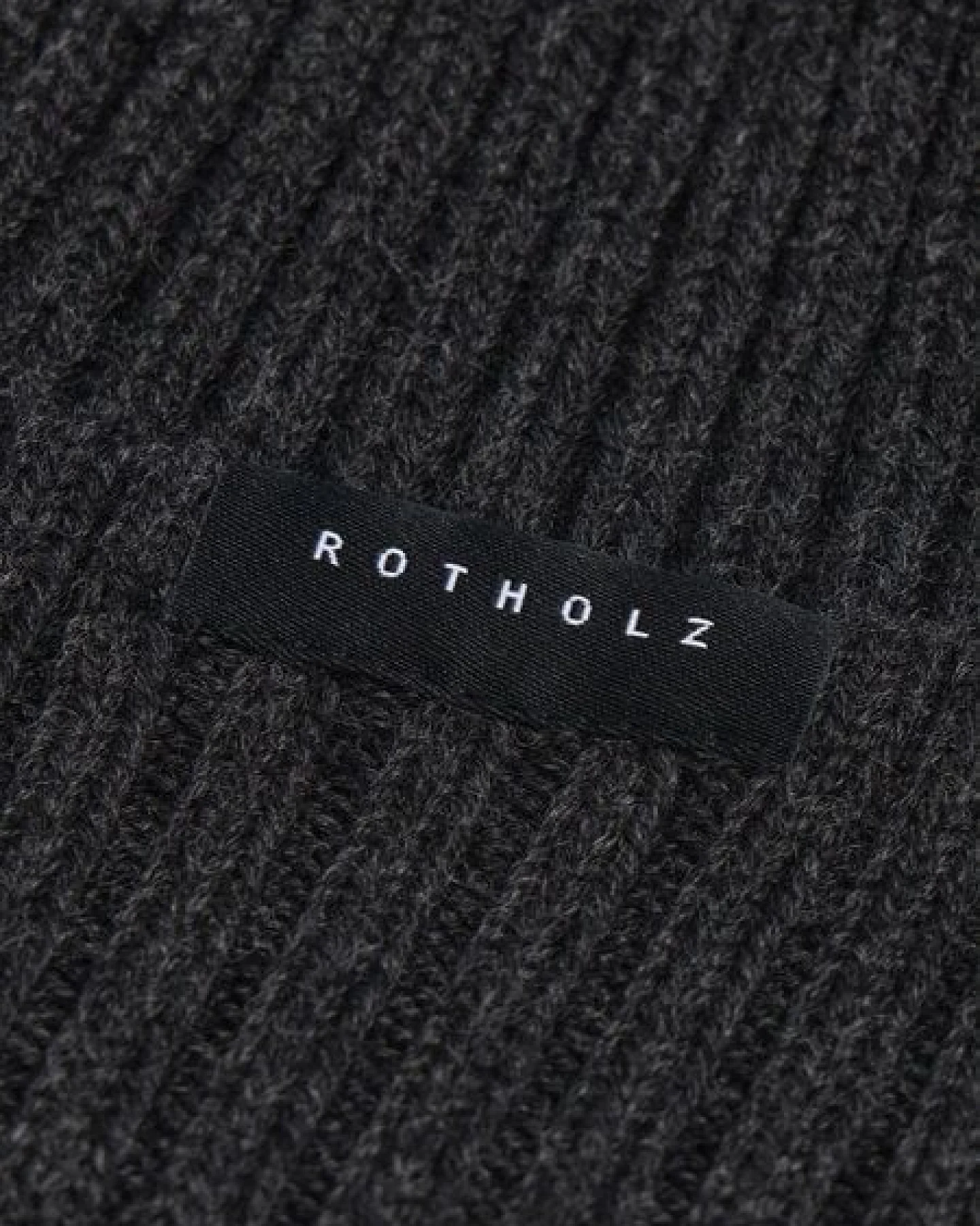Rotholz Mütze - Classic Ribbed Beanie - aus Wolle – Ansicht 3