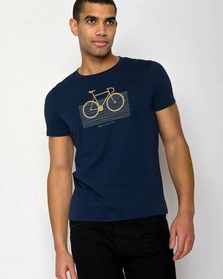 GREENBOMB Bike Bars Guide - Sportliches T-Shirt aus Bio-Baumwolle / hochwertiger Print / GOTS / Fair & Vegan