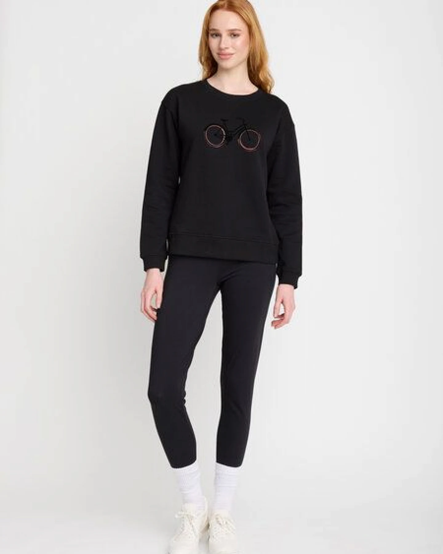 GREENBOMB Bike Flock Canty - Gemütliches Sweatshirt aus Bio-Baumwolle / hochwertiger Print / GOTS / Fair & Vegan – Ansicht 2