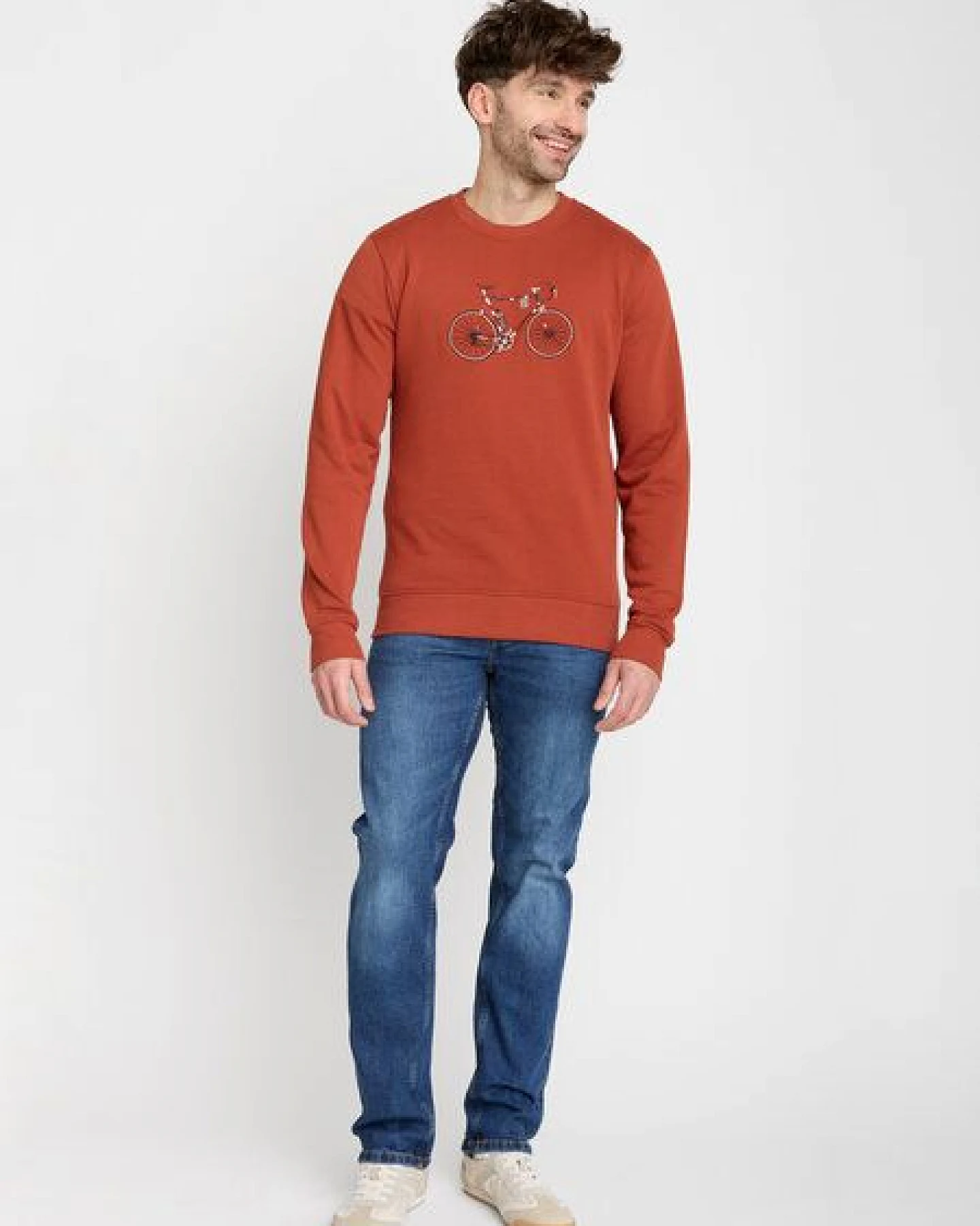 GREENBOMB Bike Jack Simple Wild - Gemütliches Sweatshirt aus Bio-Baumwolle / hochwertiger Print / GOTS / Fair & Vegan – Ansicht 2