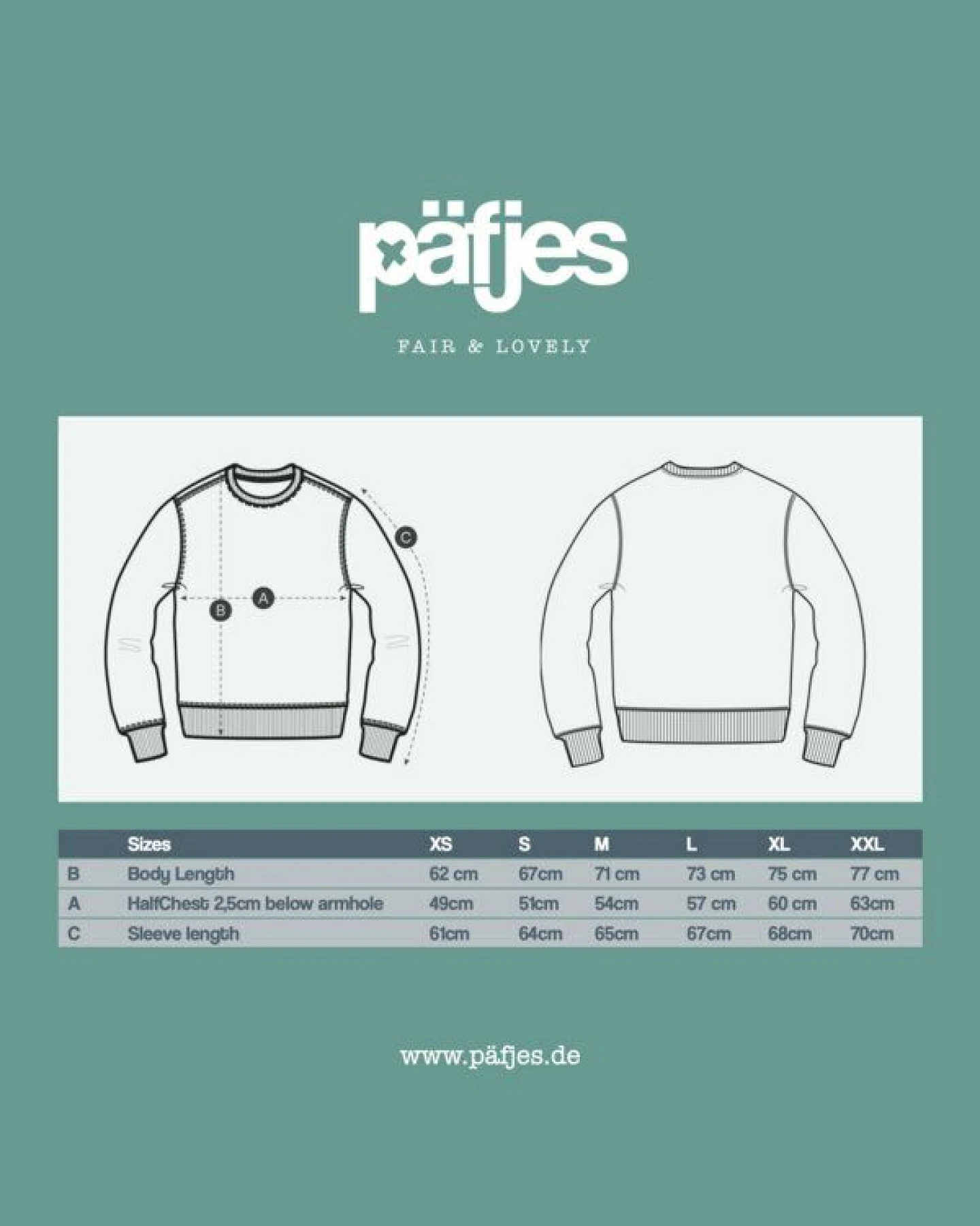 päfjes Pinguin Paul mit Fisch - Fair Wear Unisex Sweater – Ansicht 4