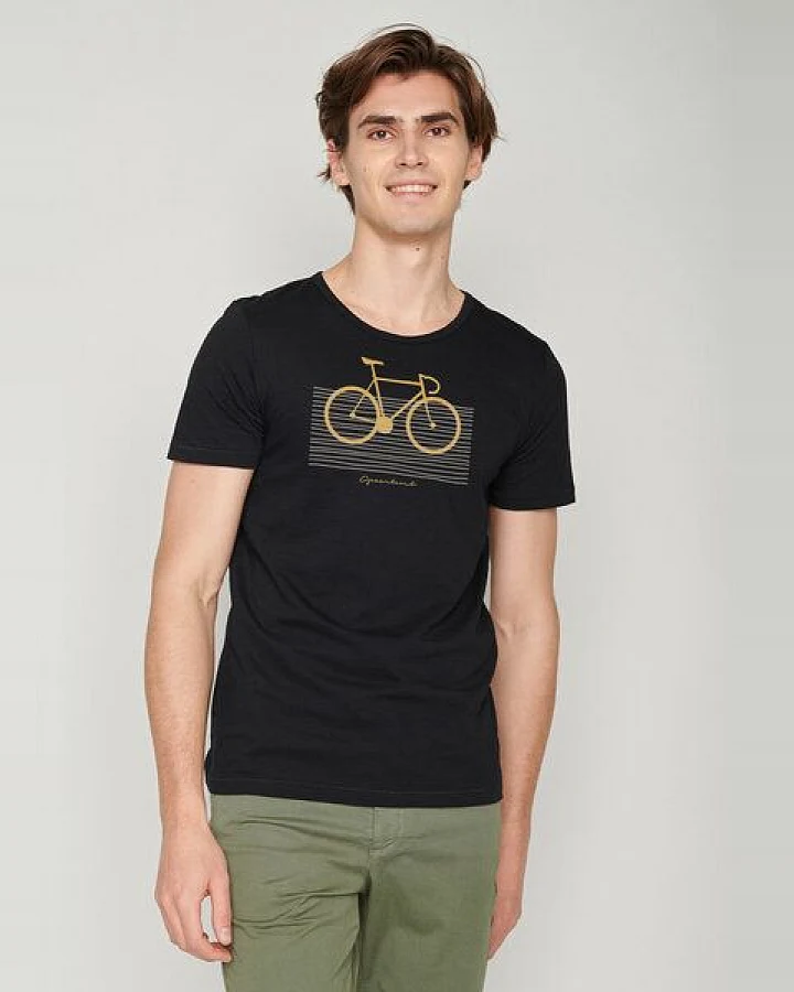 GREENBOMB Bike Bars Spice - Lässiges T-Shirt aus Bio-Baumwolle / hochwertiger Print / GOTS / Fair & Vegan