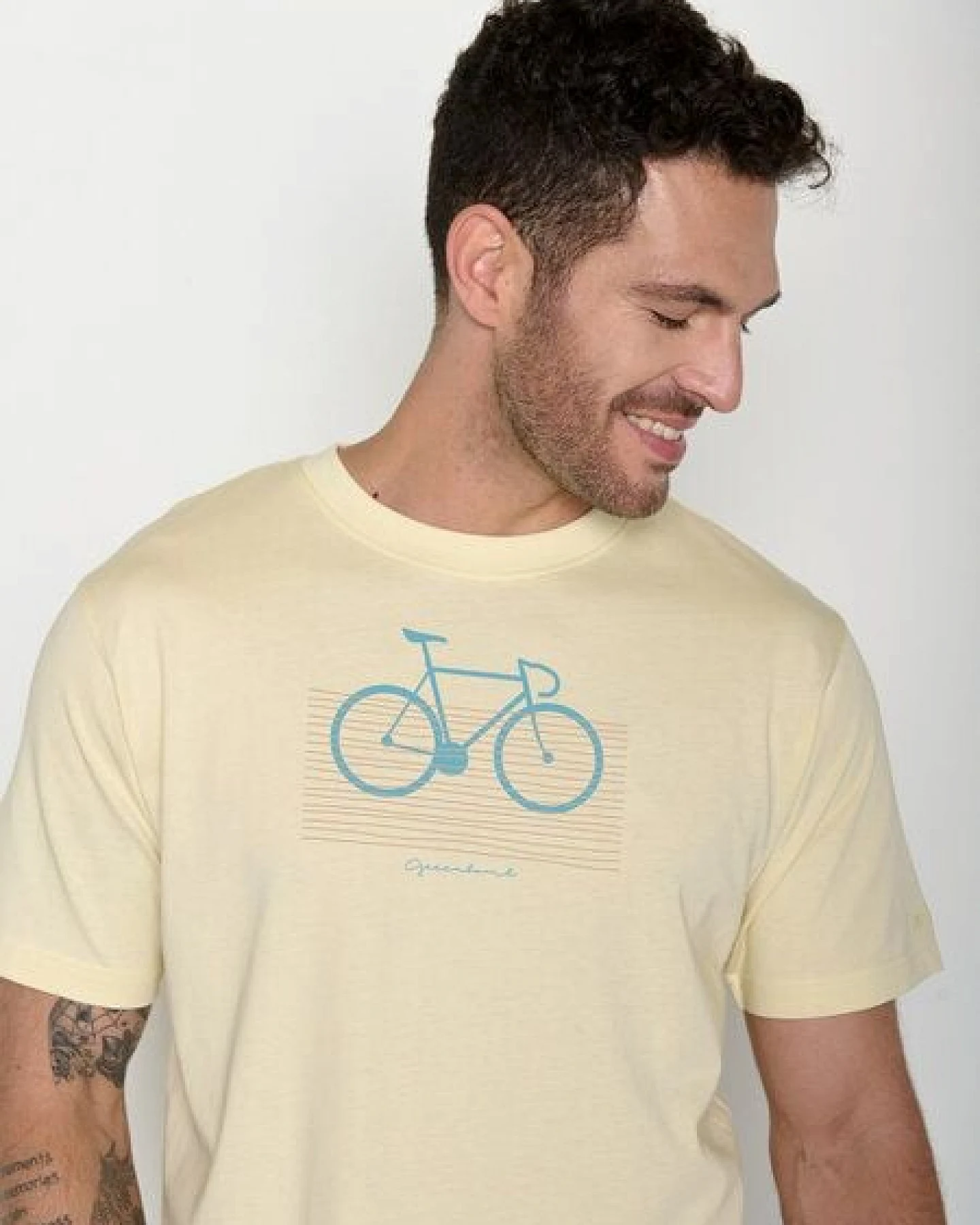 GREENBOMB Bike Bars Fusion - Lässiges Oversize-T-Shirt aus Bio-Baumwolle / hochwertiger Print / GOTS / Fair & Vegan – Ansicht 2