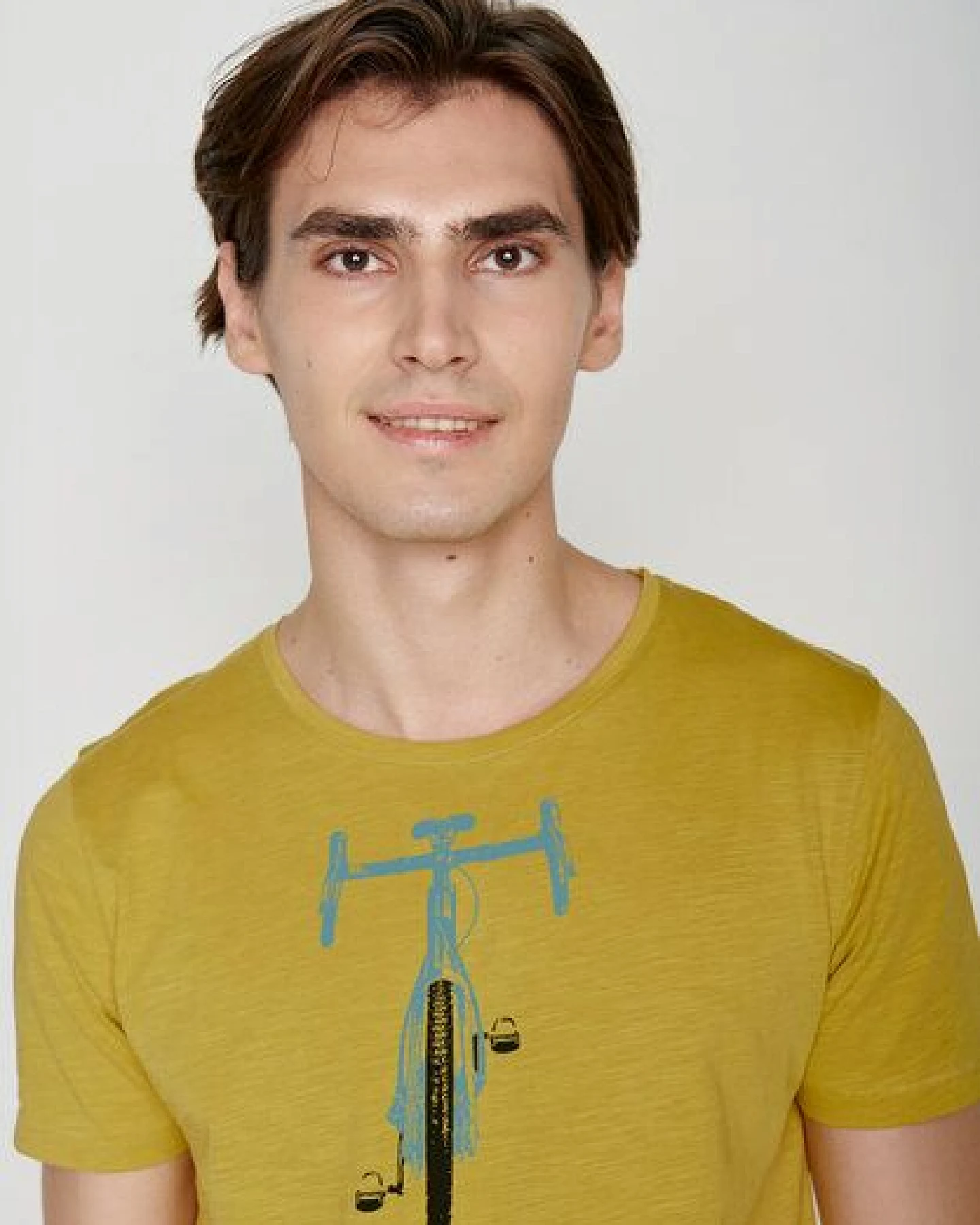 GREENBOMB Bike Front Stamp Spice - Lässiges T-Shirt aus Bio-Baumwolle / hochwertiger Print / GOTS / Fair & Vegan – Ansicht 2