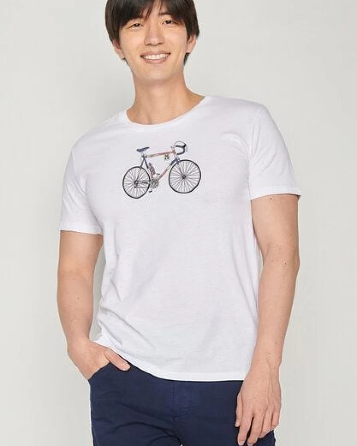 GREENBOMB Bike Mikkel Guide - Sportliches T-Shirt aus Bio-Baumwolle / hochwertiger Print / GOTS / Fair & Vegan