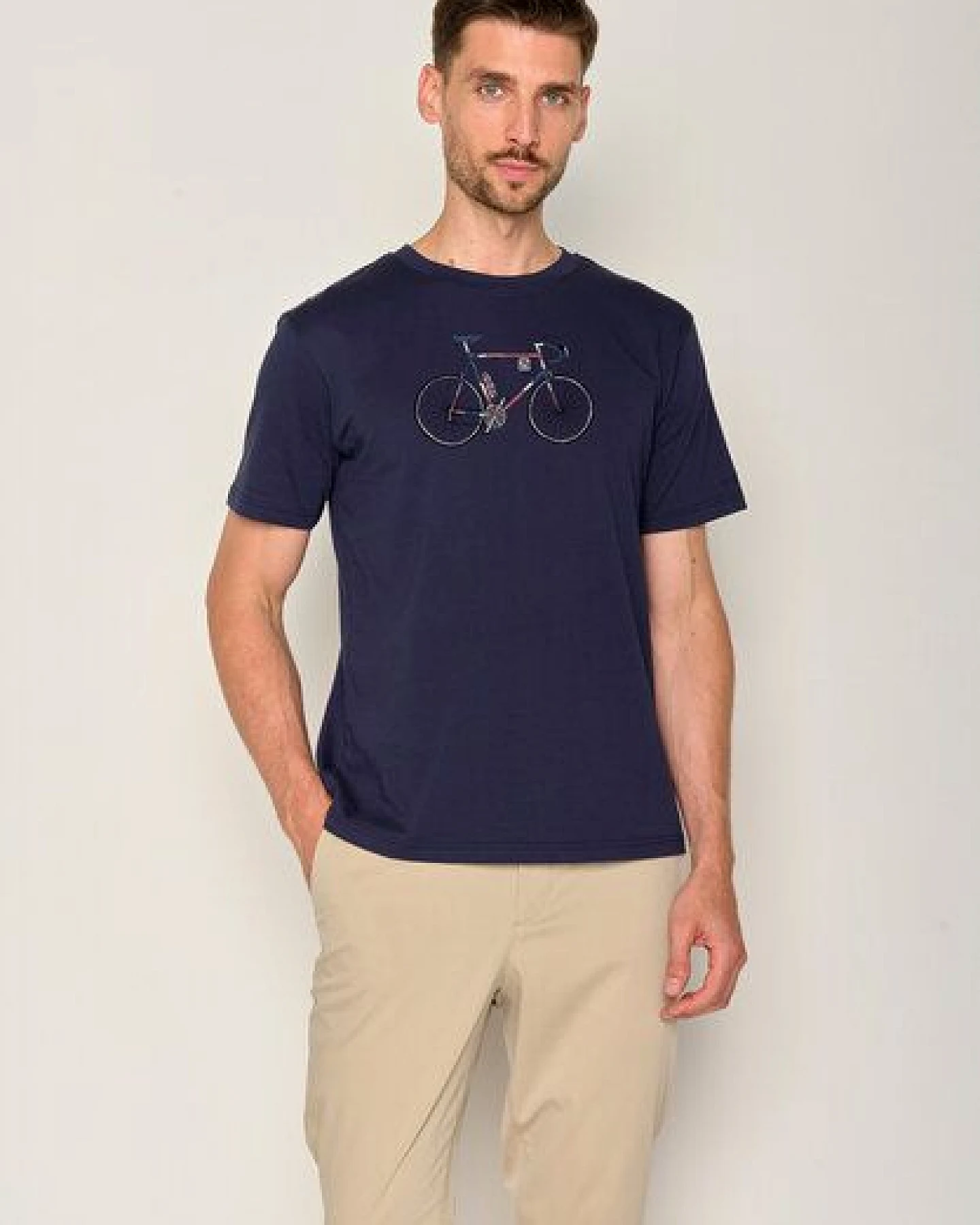 GREENBOMB Bike Mikkel Fusion - Lässiges T-Shirt aus Bio-Baumwolle / hochwertiger Print / GOTS / Fair & Vegan – Ansicht 2