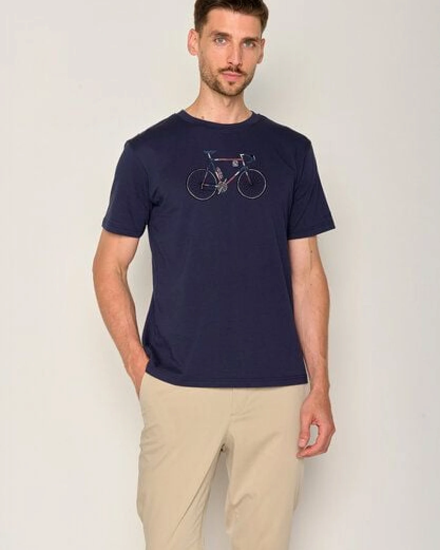 GREENBOMB Bike Mikkel Fusion - Lässiges T-Shirt aus Bio-Baumwolle / hochwertiger Print / GOTS / Fair & Vegan – Ansicht 2