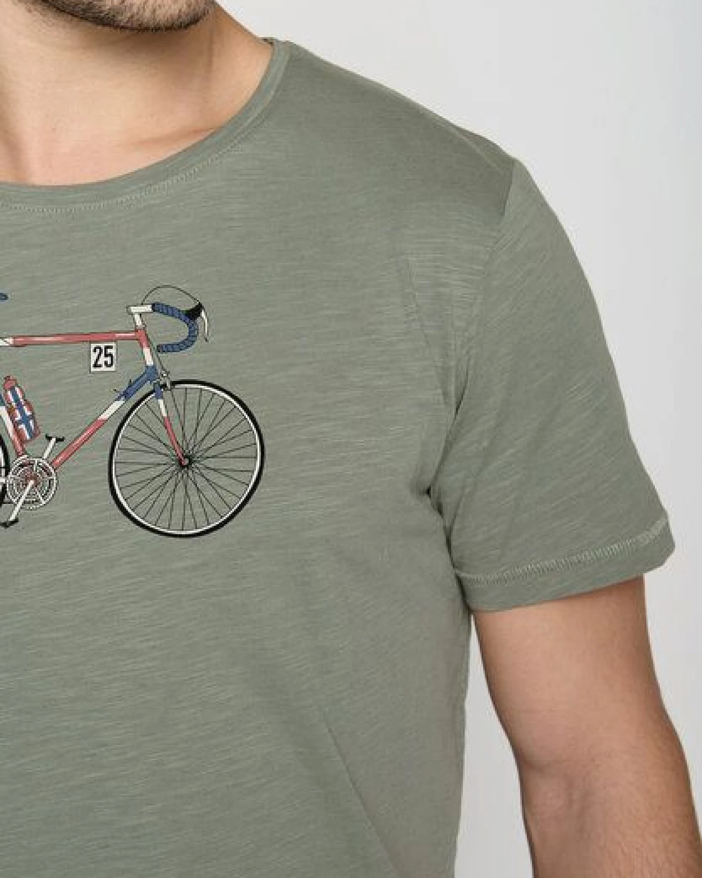 GREENBOMB Bike Mikkel Spice - Lässiges T-Shirt aus Bio-Baumwolle / hochwertiger Print / GOTS / Fair & Vegan – Ansicht 4