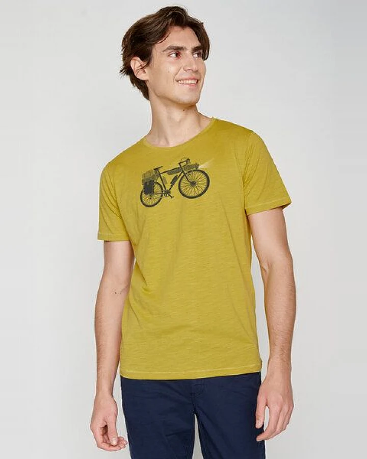 GREENBOMB Bike Night Spice - Lässiges T-Shirt aus Bio-Baumwolle / hochwertiger Print / GOTS / Fair & Vegan