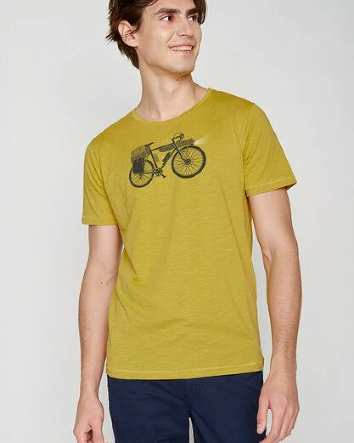 GREENBOMB Bike Night Spice - Lässiges T-Shirt aus Bio-Baumwolle / hochwertiger Print / GOTS / Fair & Vegan