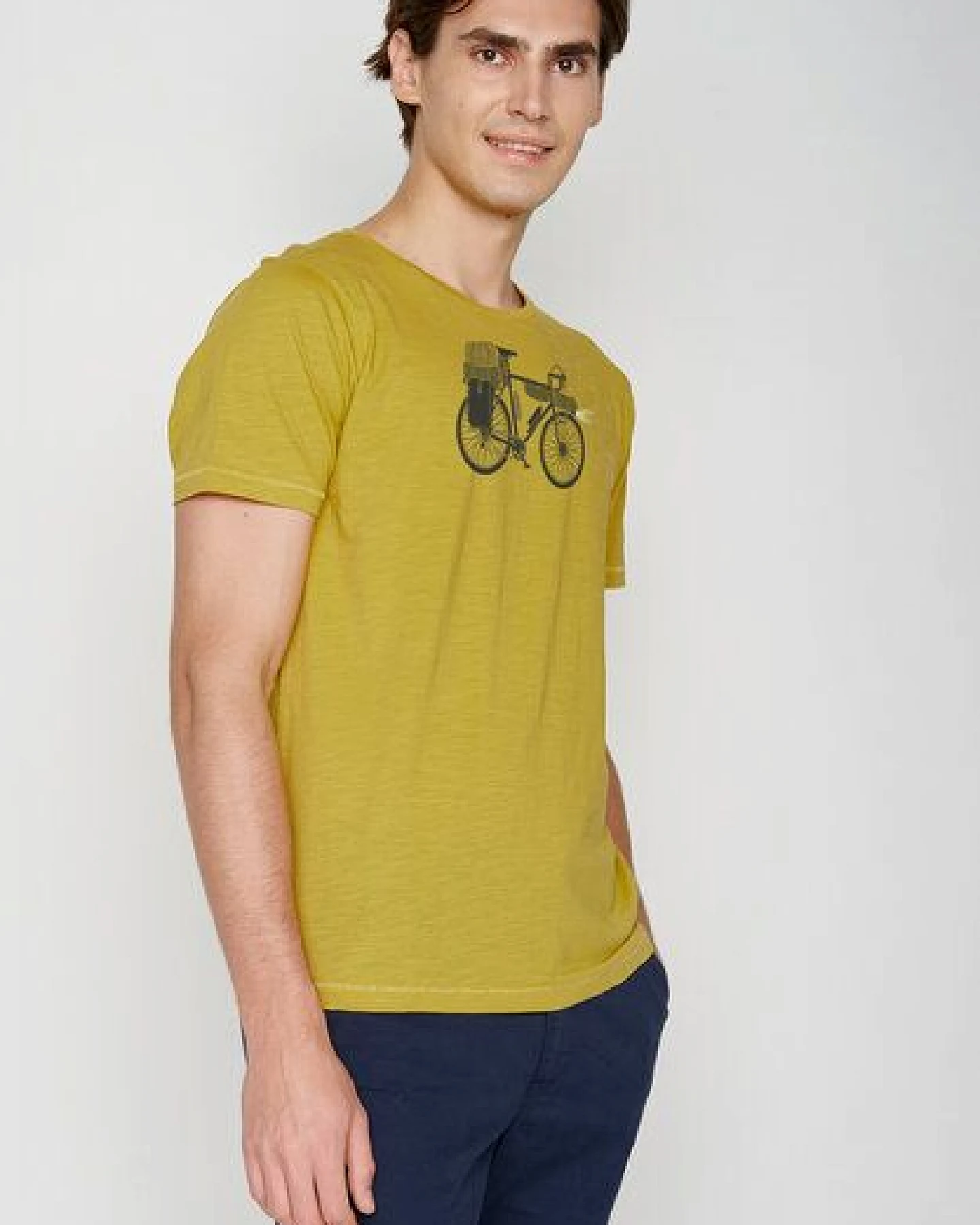 GREENBOMB Bike Night Spice - Lässiges T-Shirt aus Bio-Baumwolle / hochwertiger Print / GOTS / Fair & Vegan – Ansicht 2