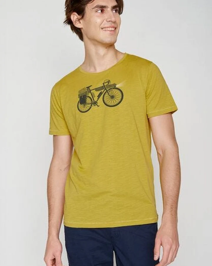 GREENBOMB Bike Night Spice - Lässiges T-Shirt aus Bio-Baumwolle / hochwertiger Print / GOTS / Fair & Vegan