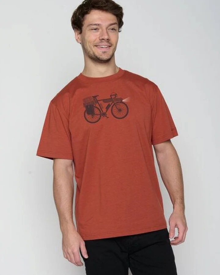 GREENBOMB Bike Night Fusion - Lässiges T-Shirt aus Bio-Baumwolle / hochwertiger Print / GOTS / Fair & Vegan