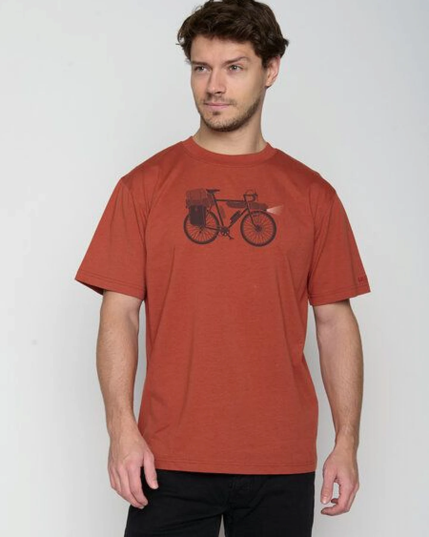 GREENBOMB Bike Night Fusion - Lässiges T-Shirt aus Bio-Baumwolle / hochwertiger Print / GOTS / Fair & Vegan – Ansicht 2