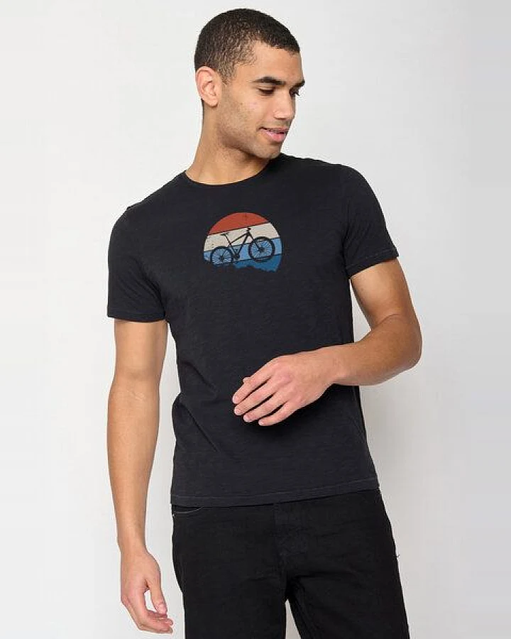 GREENBOMB Bike Winter Spice - Lässiges T-Shirt aus Bio-Baumwolle / hochwertiger Print / GOTS / Fair & Vegan
