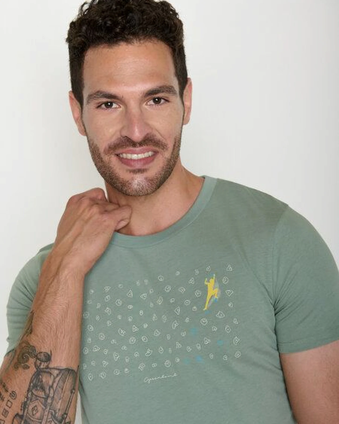 GREENBOMB Lifestyle Boulderer Guide - Sportliches T-Shirt aus Bio-Baumwolle / hochwertiger Print / GOTS / Fair & Vegan – Ansicht 2