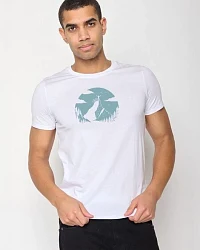 Produktseite: GREENBOMB Nature Clouds Ride Guide - Sportliches T-Shirt aus Bio-Baumwolle / hochwertiger Print / GOTS / Fair & Vegan