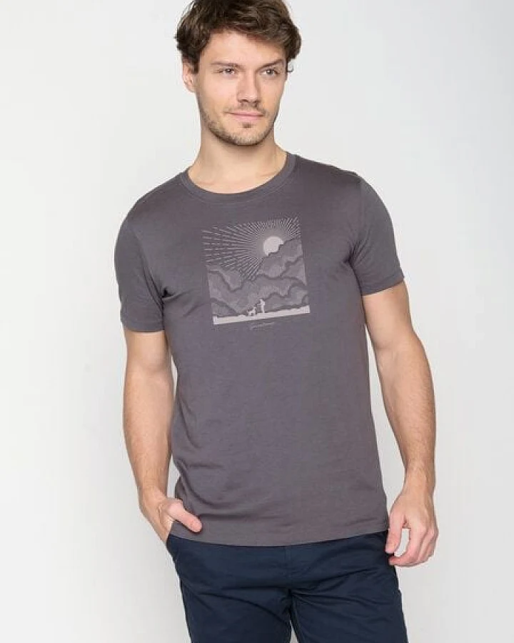 GREENBOMB Nature Friends Guide - Sportliches T-Shirt aus Bio-Baumwolle / hochwertiger Print / GOTS / Fair & Vegan