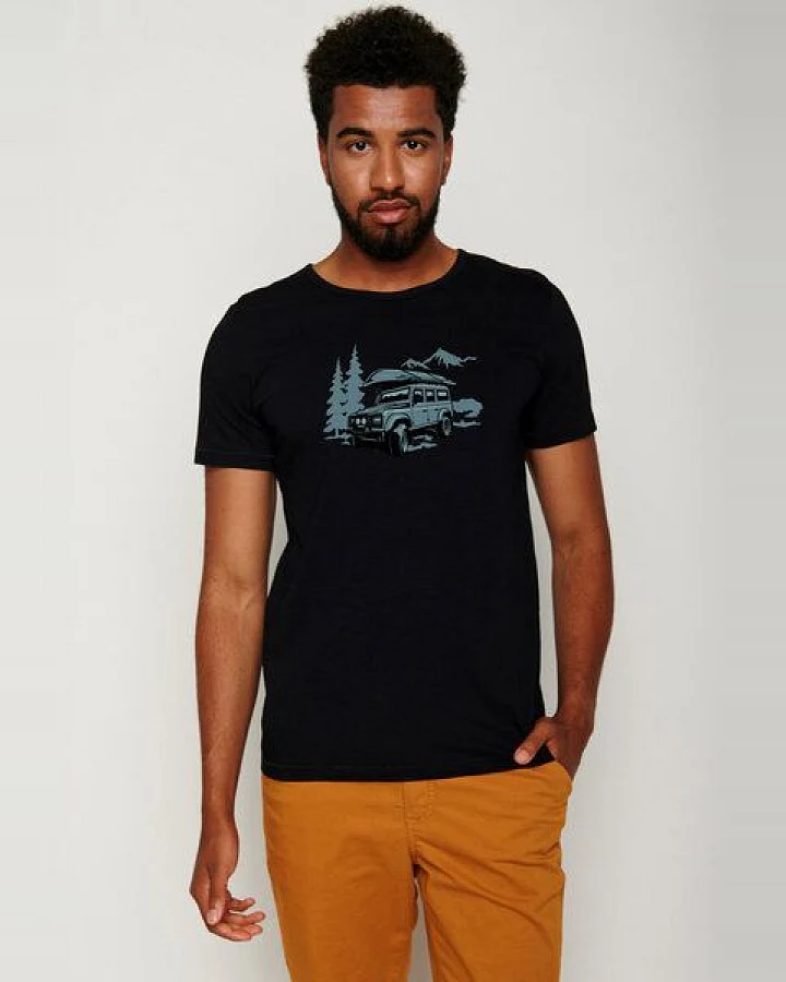 GREENBOMB Nature Getaway Spice - Lässiges T-Shirt aus Bio-Baumwolle / hochwertiger Print / GOTS / Fair & Vegan