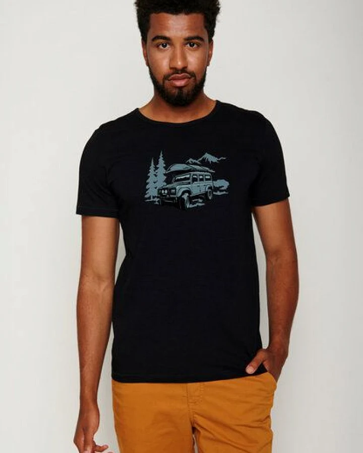 GREENBOMB Nature Getaway Spice - Lässiges T-Shirt aus Bio-Baumwolle / hochwertiger Print / GOTS / Fair & Vegan