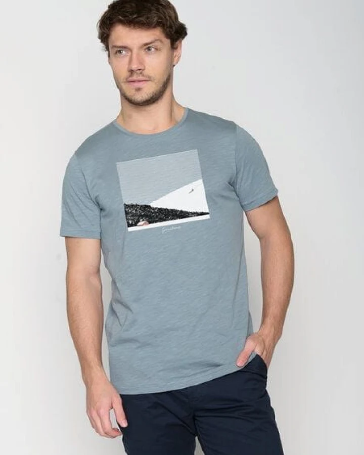 GREENBOMB Nature Snow Silence Spice - Lässiges T-Shirt aus Bio-Baumwolle / hochwertiger Print / GOTS / Fair & Vegan