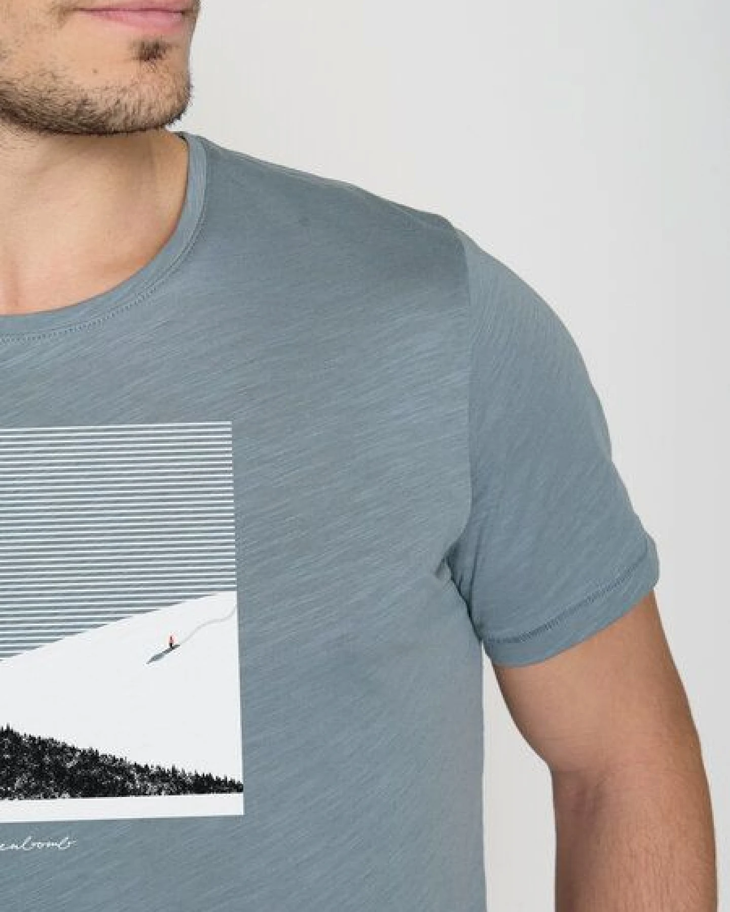 GREENBOMB Nature Snow Silence Spice - Lässiges T-Shirt aus Bio-Baumwolle / hochwertiger Print / GOTS / Fair & Vegan – Ansicht 3