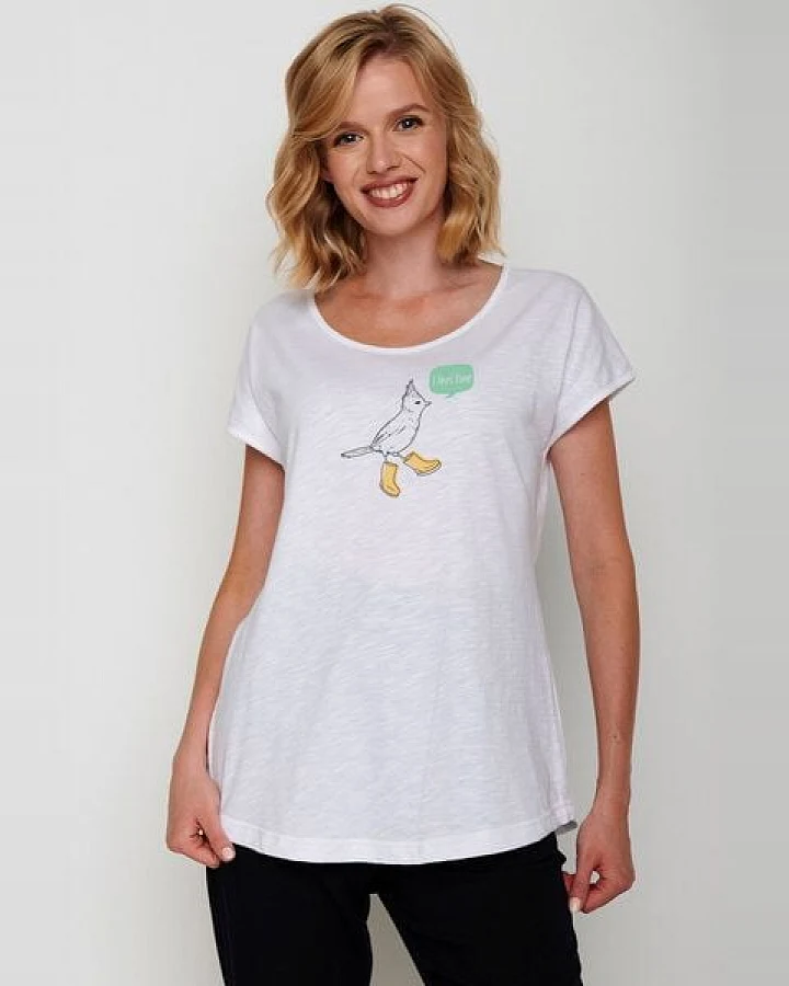 GREENBOMB Animal Bird Fine Cool - Sportliches T-Shirt aus Bio-Baumwolle / hochwertiger Print / GOTS / Fair & Vegan