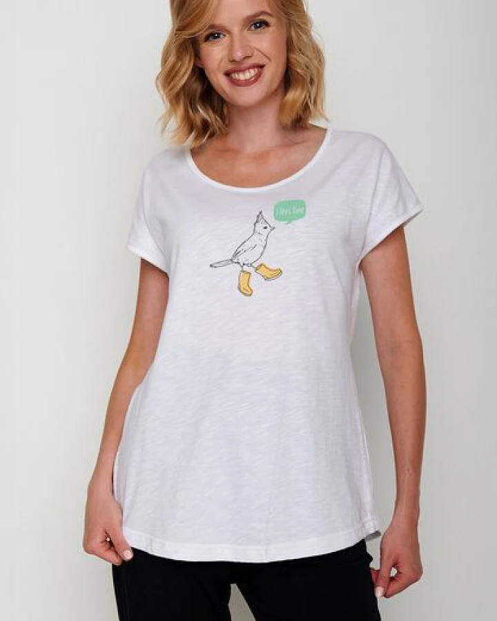 GREENBOMB Animal Bird Fine Cool - Sportliches T-Shirt aus Bio-Baumwolle / hochwertiger Print / GOTS / Fair & Vegan