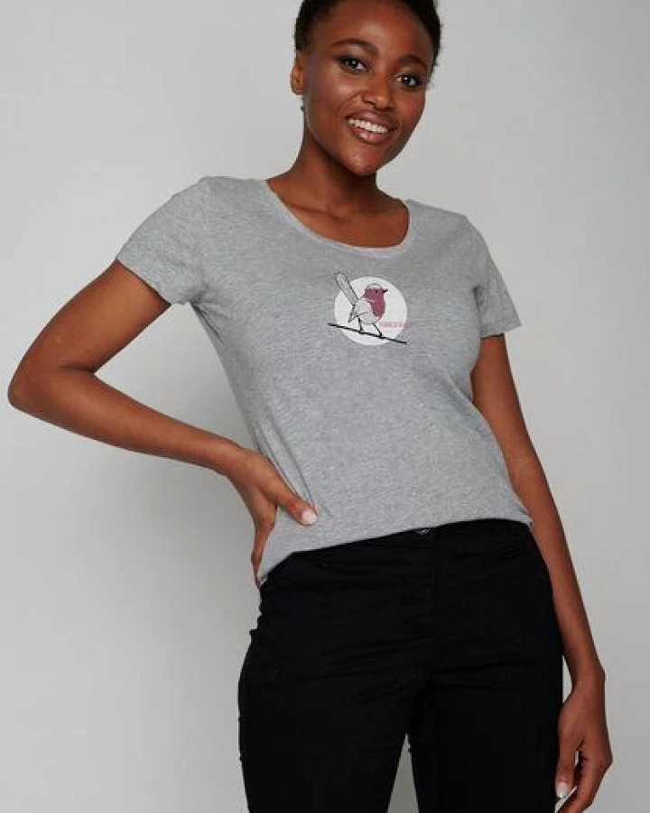 GREENBOMB Animal Koernerfreund Loves - Lässiges T-Shirt aus Bio-Baumwolle / hochwertiger Print / GOTS / Fair & Vegan