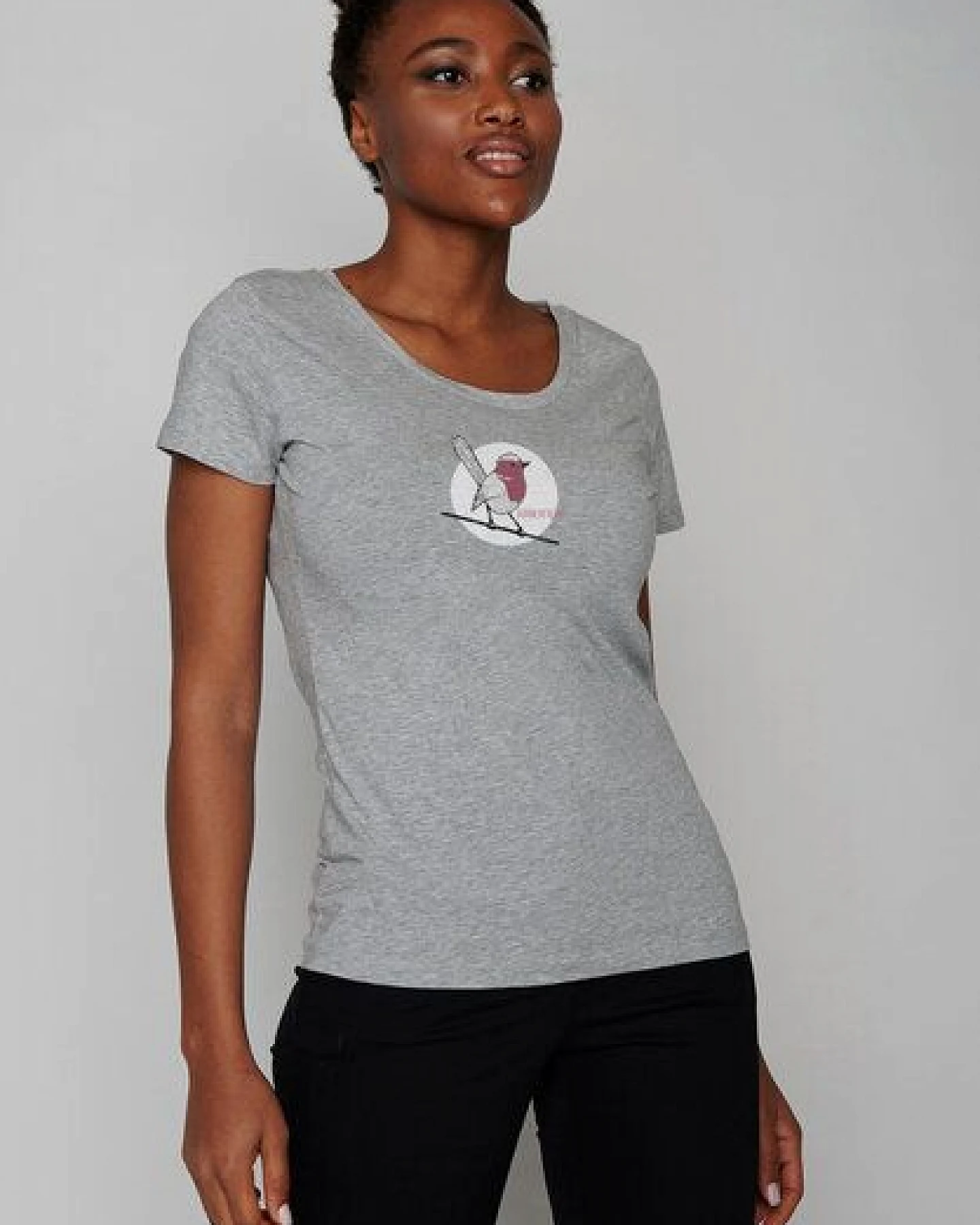 GREENBOMB Animal Koernerfreund Loves - Lässiges T-Shirt aus Bio-Baumwolle / hochwertiger Print / GOTS / Fair & Vegan – Ansicht 2