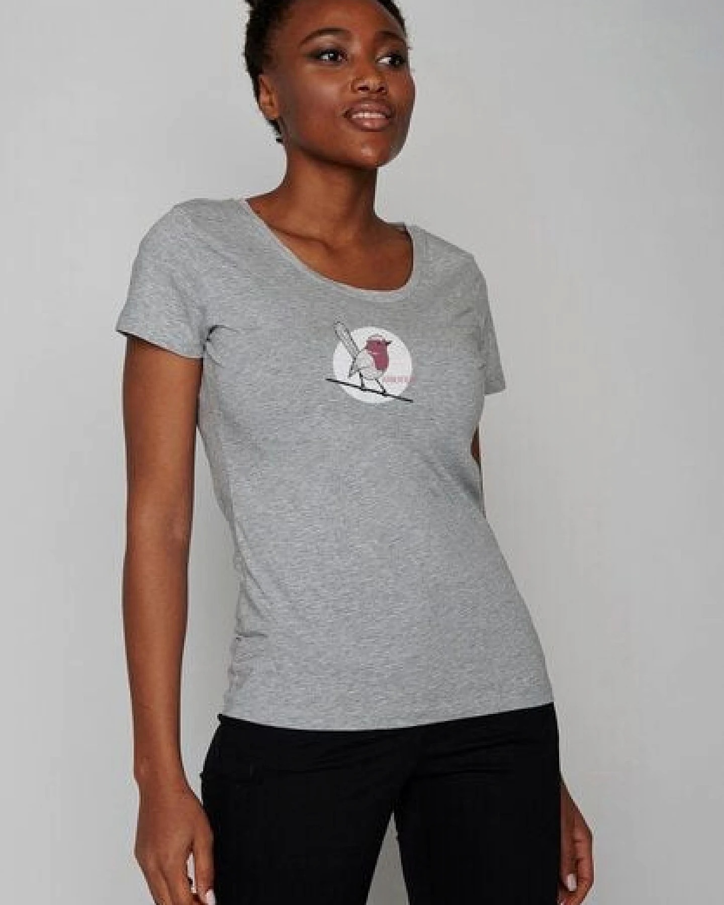 GREENBOMB Animal Koernerfreund Loves - Lässiges T-Shirt aus Bio-Baumwolle / hochwertiger Print / GOTS / Fair & Vegan – Ansicht 2