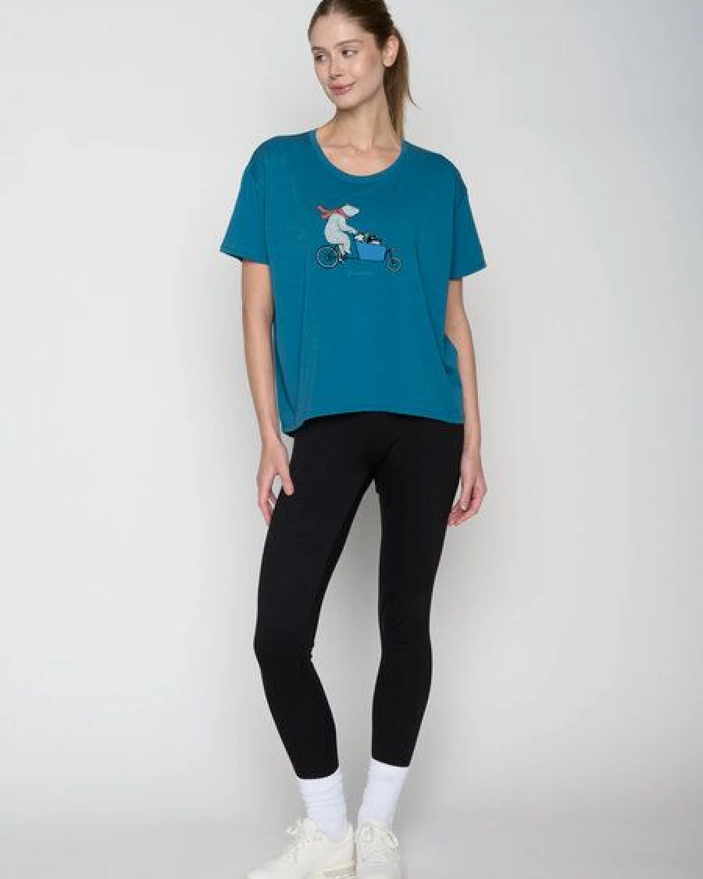 GREENBOMB Bike Cargo Family Feel - Lässiges T-Shirt aus Bio-Baumwoll Mix / hochwertiger Print / GOTS / Fair & Vegan – Ansicht 2