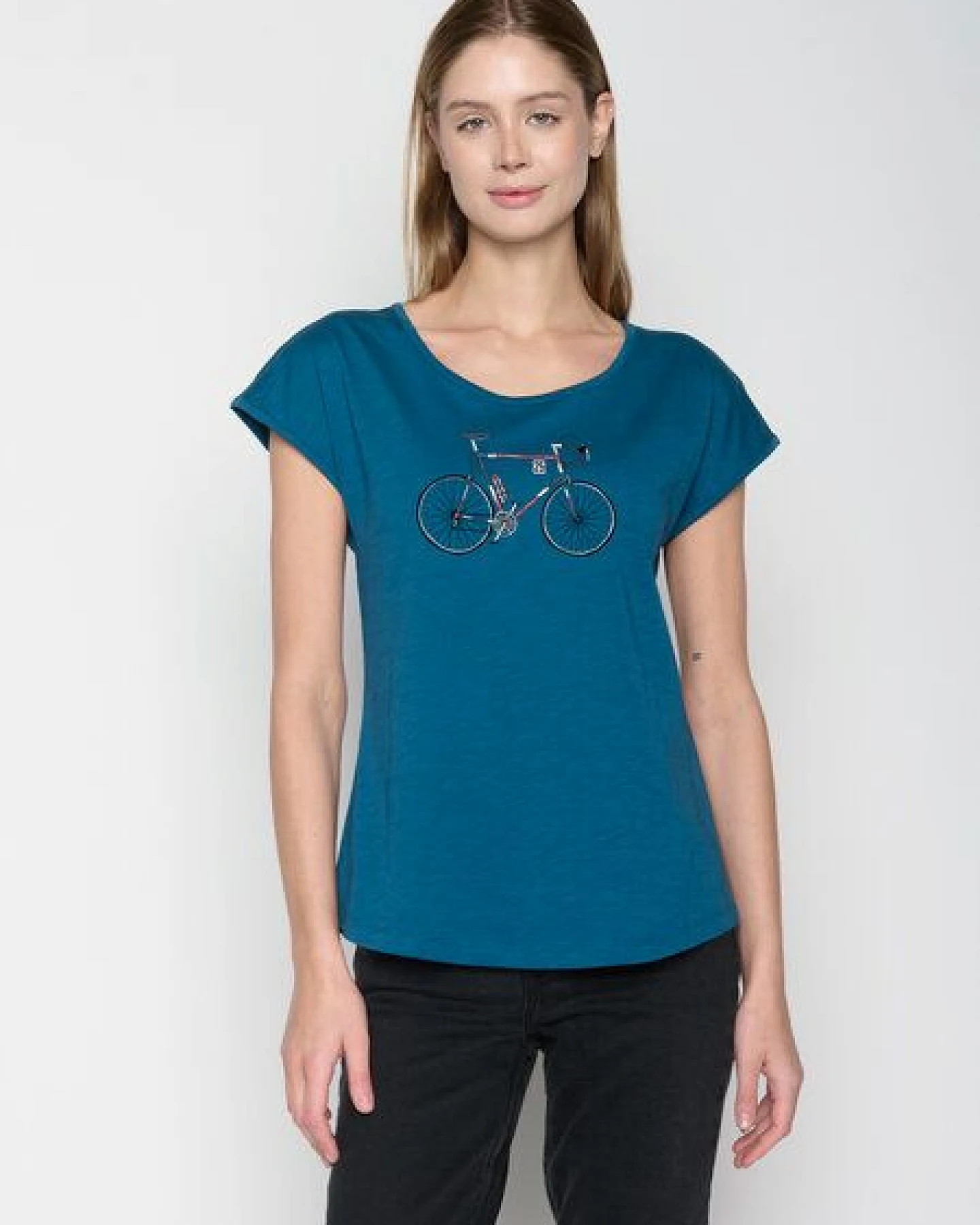 GREENBOMB Bike Norway Cool - Sportliches T-Shirt aus Bio-Baumwolle / hochwertiger Print / GOTS / Fair & Vegan – Ansicht 3