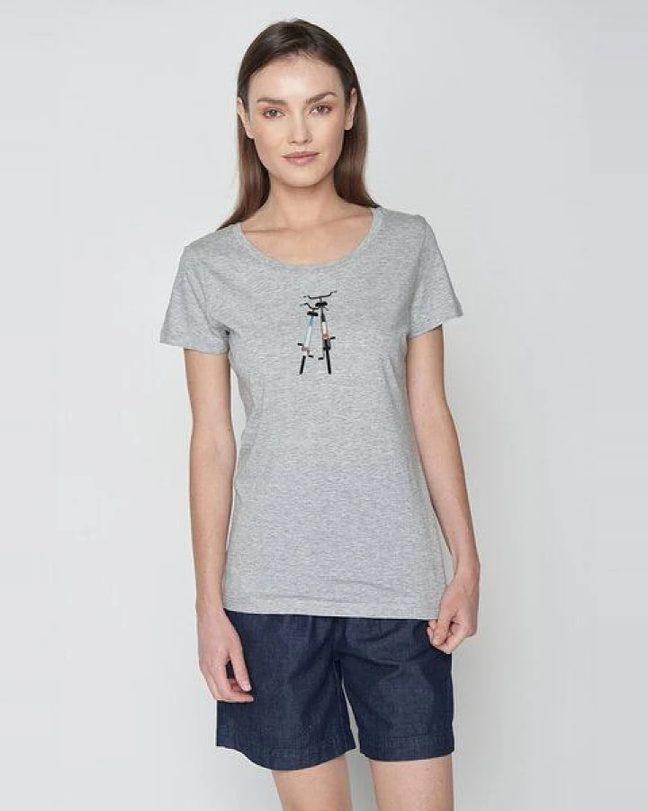 GREENBOMB Bike Romantic Loves - Lässiges T-Shirt aus Bio-Baumwolle / hochwertiger Print / GOTS / Fair & Vegan