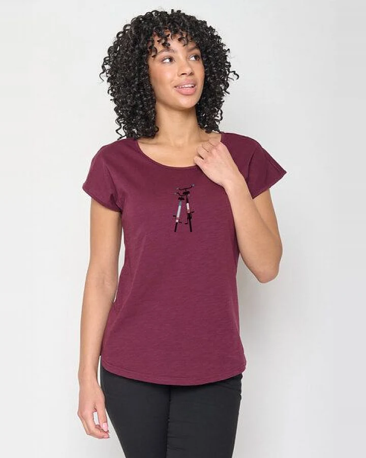 GREENBOMB Bike Romantic Cool - Sportliches T-Shirt aus Bio-Baumwolle / hochwertiger Print / GOTS / Fair & Vegan
