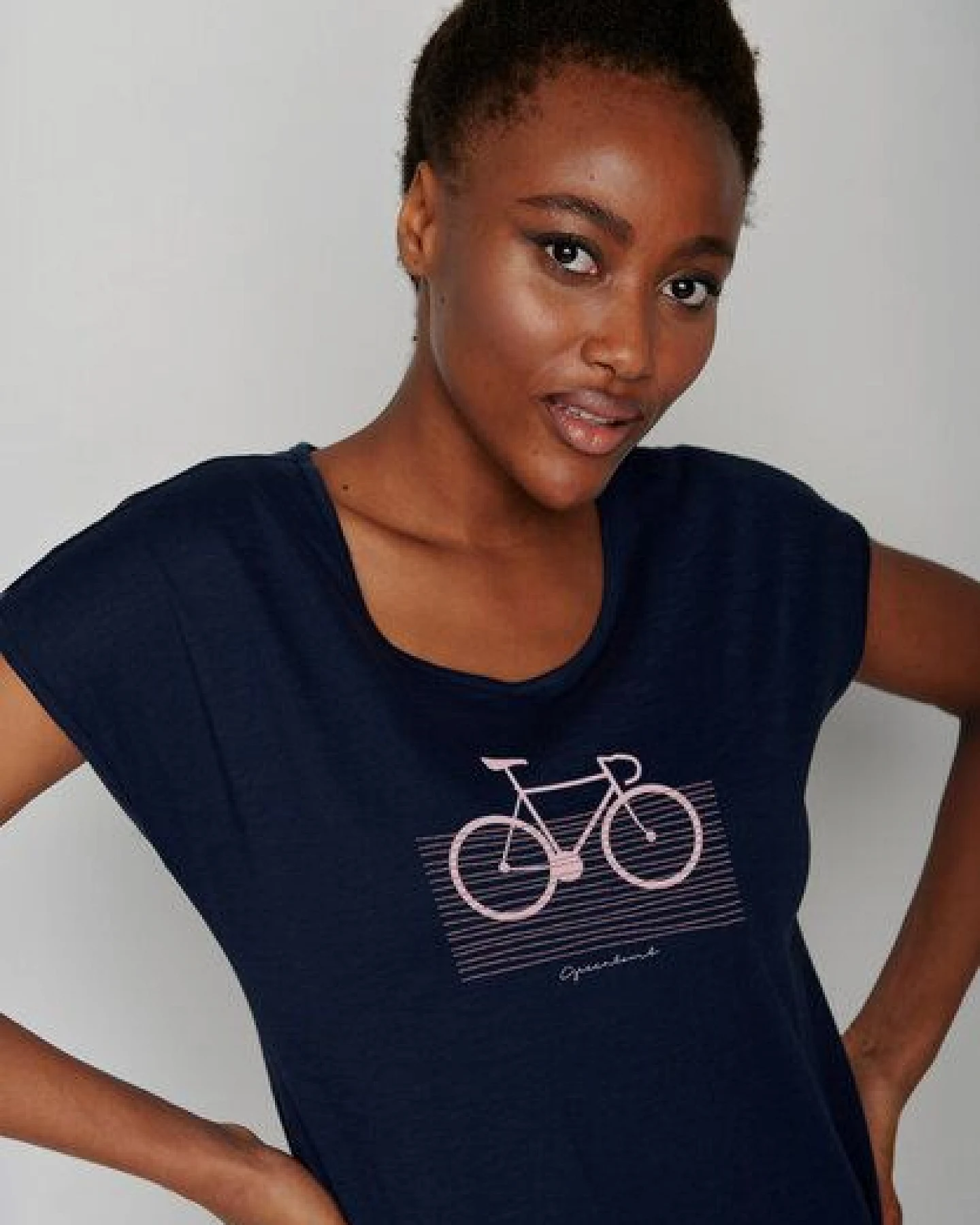 GREENBOMB Bike Streak Cool - Sportliches T-Shirt aus Bio-Baumwolle / hochwertiger Print / GOTS / Fair & Vegan – Ansicht 2